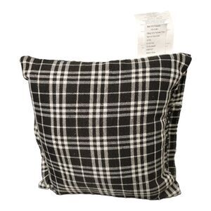RUSTIC BLACK BUFFALO CHECK PLAID DECORATIVE PILLOW.